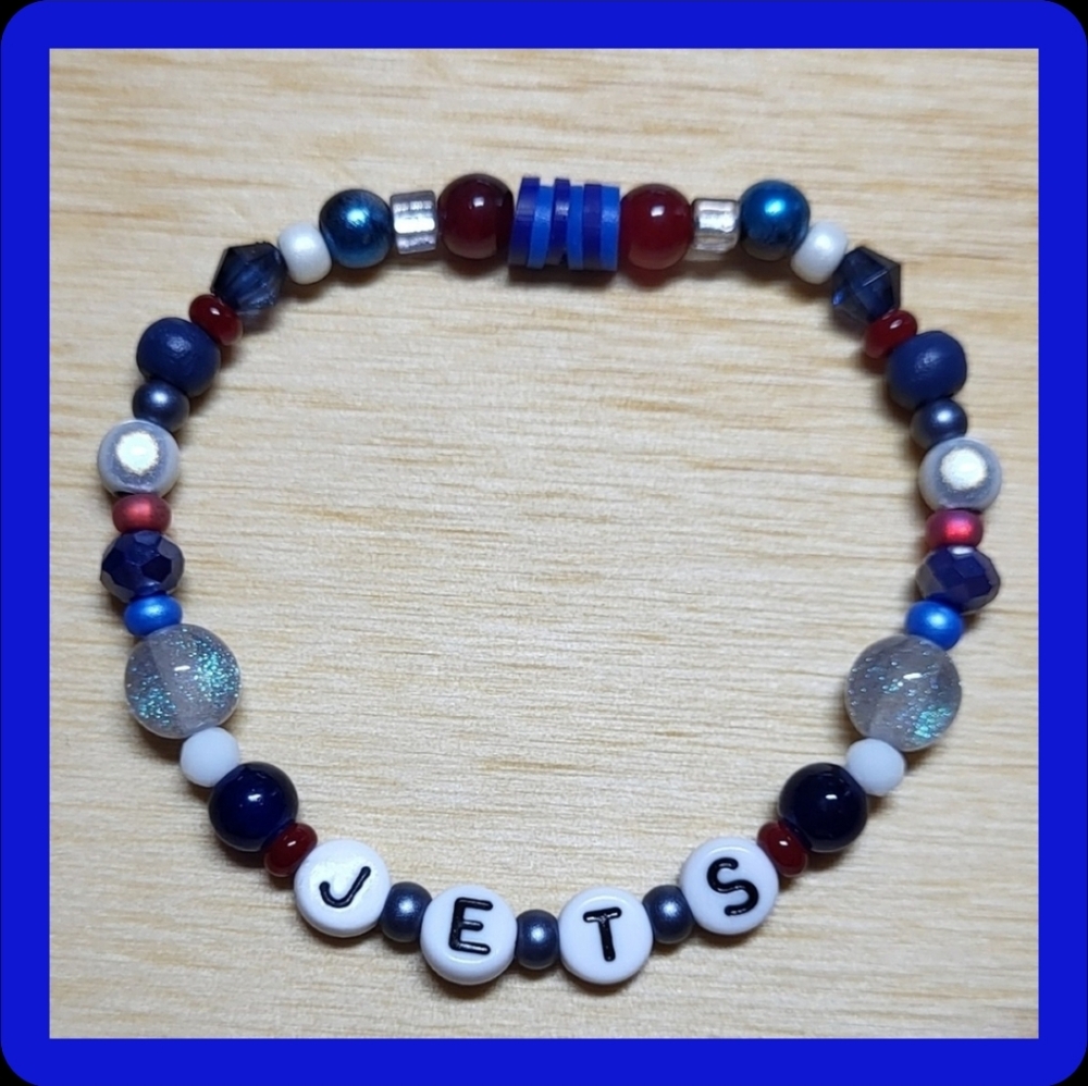 JETS Friendship Bracelet, Size 7"